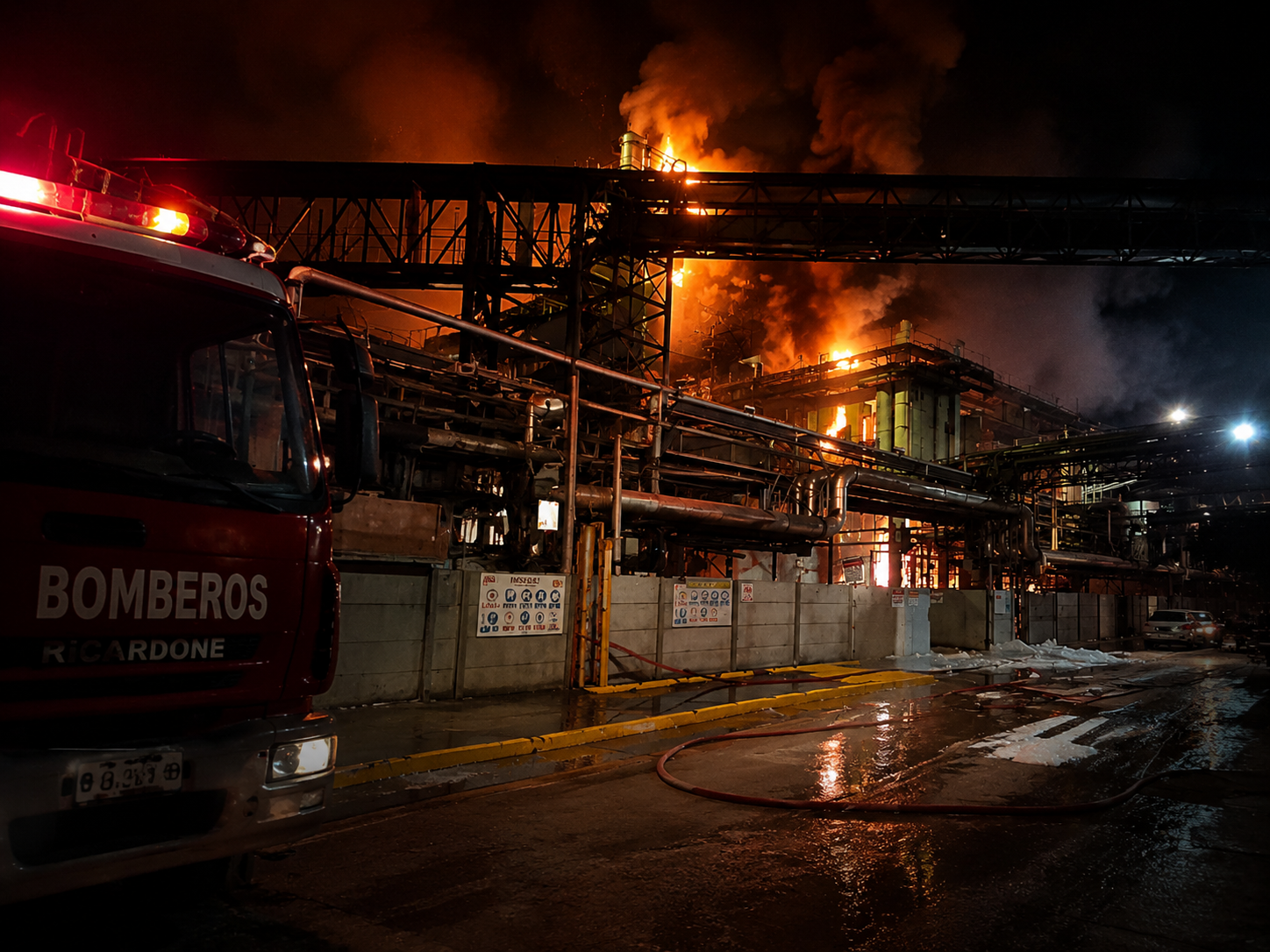 Incendio en la planta de Vicentin en Ricardone: tensión en el cordón industrial del Gran Rosario