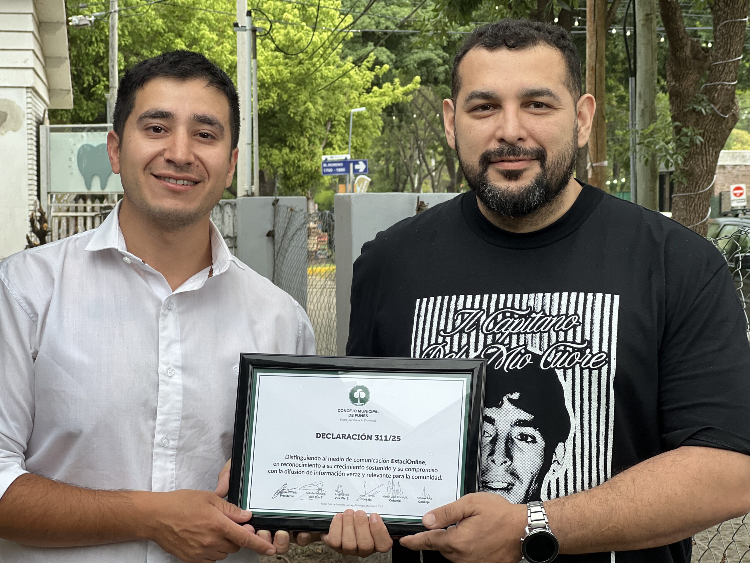Estacionline, medio hermano de Puerto Timbúes, fue distinguido por el Concejo de Funes