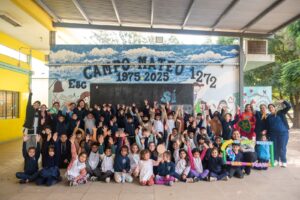 Vax Team llegó a la Escuela Campo Mateo con actividades educativas y recreativas sobre vacunación