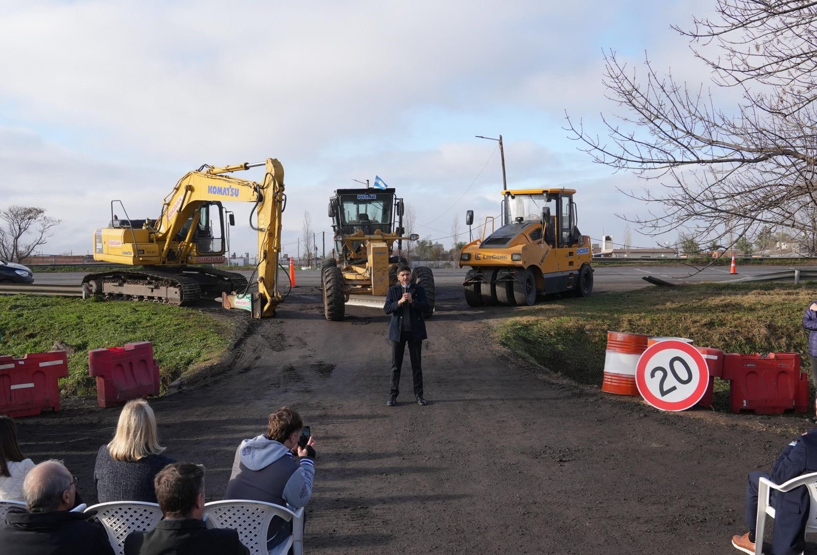 El gobernador Pullaro encabeza el acto de inicio de obras sobre la Ruta A012