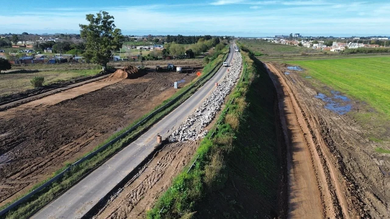 Traza de la Ruta 21 en reconstrucción