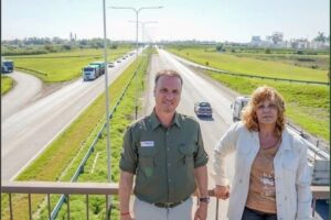 Comenzaron los trabajos de iluminación LED en la Autopista Rosario-Santa Fe
